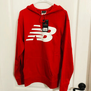 Brand New New Balance Regular Fit Men Pullover Red Hoodie Size‎ Large